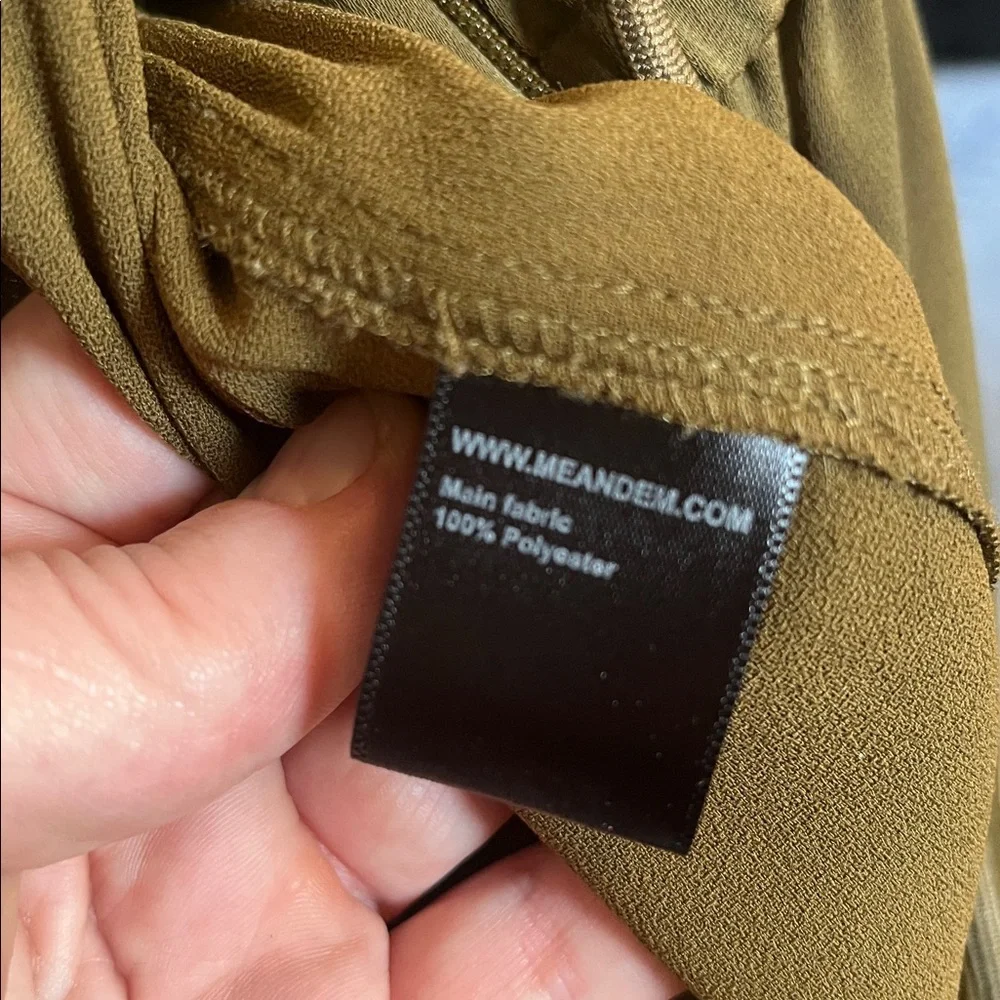 ME+EM Olive Green Button-Up Jumpsuit - Picture 8 of 10